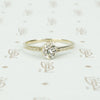 1920's white gold and diamond solitaire engagement ring