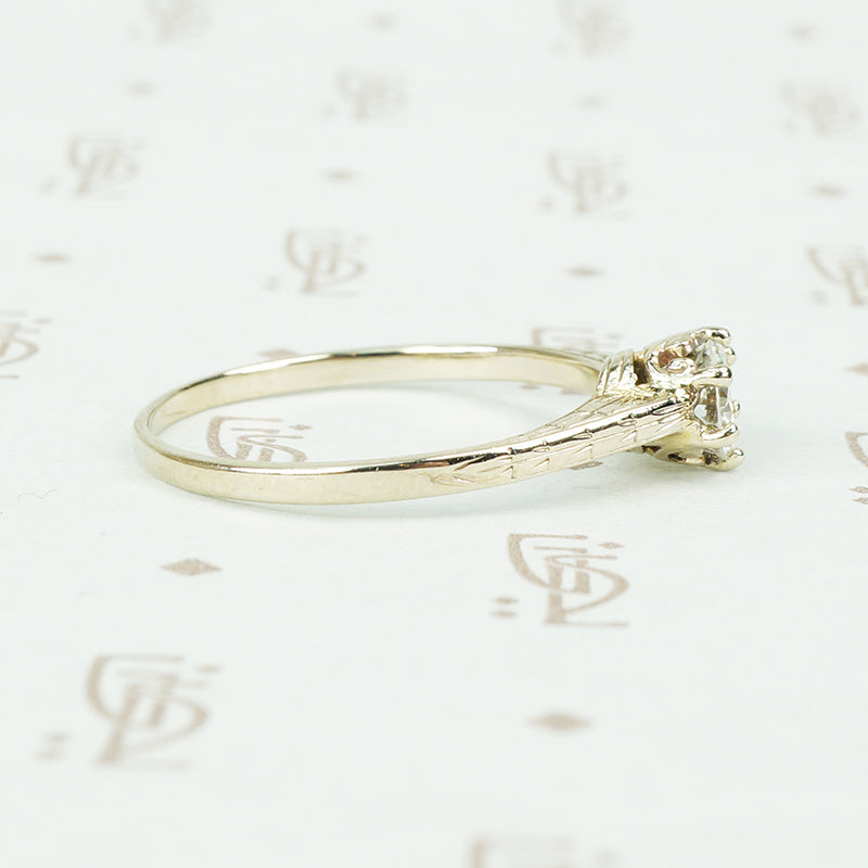 Vintage 1920's Diamond Solitaire