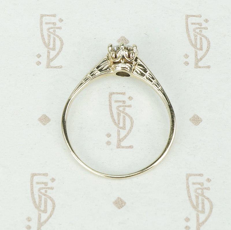 Vintage 1920's Diamond Solitaire