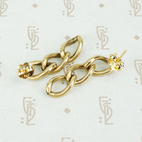 Vintage Gold Chain Earrings
