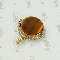 Classic English Chain Fob Bloodstone in Gold