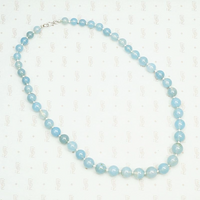 Dreamy Chalcedony Bead Necklace