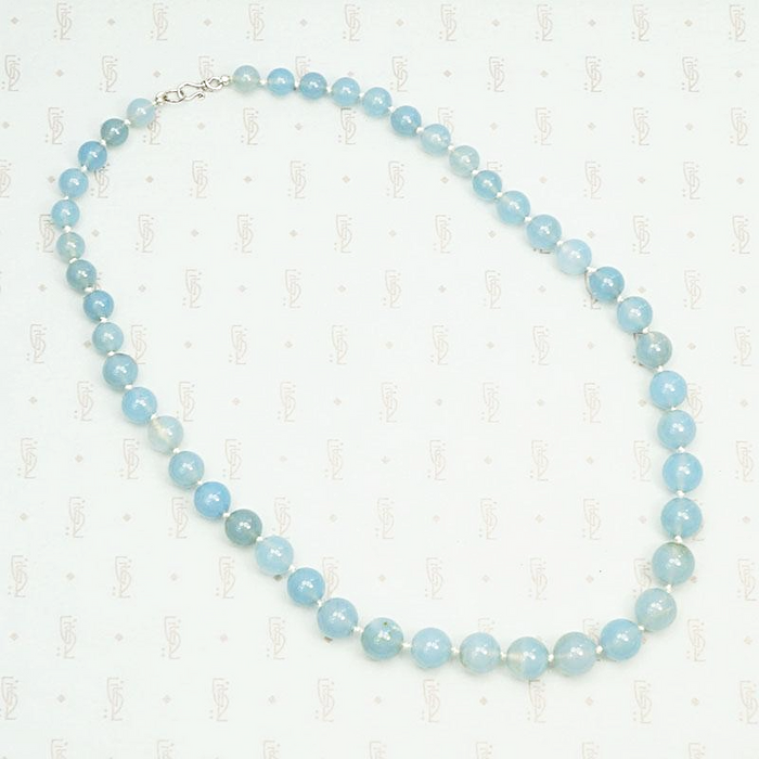 Dreamy Chalcedony Bead Necklace