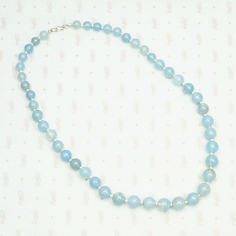 Dreamy Chalcedony Bead Necklace