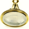 18k Gold & Chalcedony Victorian Fob Seal with Coat of Arms