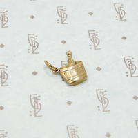 vintage 9ct champagne bucket charm
