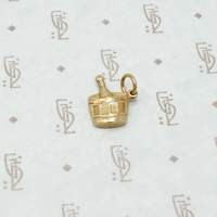 vintage 9ct champagne bucket charm