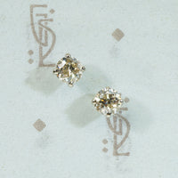 Vintage Champagne Diamond Studs