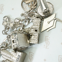 Vintage Charm Bracelet with Twenty Charms