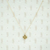 Antique Gold Love Knot Diamond Pendant