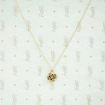 Antique Gold Love Knot Diamond Pendant