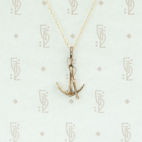 Lovely Gold Anchor Charm Necklace