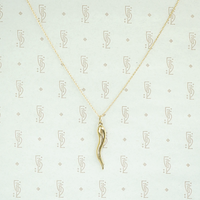 Vintage Gold Italian Horn Talisman