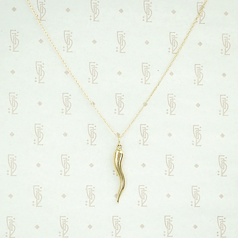 Vintage Gold Italian Horn Talisman