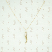 Vintage Gold Italian Horn Talisman