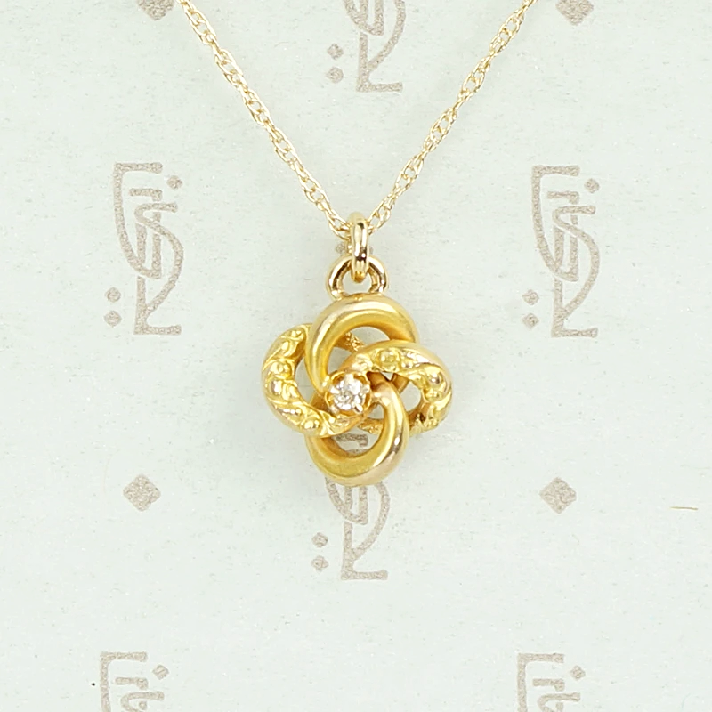 Prettiest Victorian Love Knot Pendant