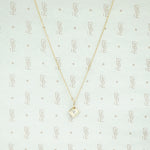 1920s Two Tone Gold and Diamond Pendant