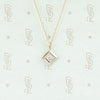 1920s Two Tone Gold and Diamond Pendant