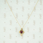 Art Nouveau Amethyst and Gold Pendant