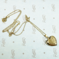Sweet Little Heart Locket Engraved with a "C"
