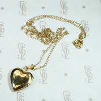 Sweet Little Heart Locket Engraved with a "C"