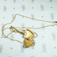 Sweet Little Heart Locket Engraved with a "C"