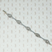 base metal 1920s filigree bracelet