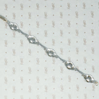 base metal 1920s filigree bracelet back view