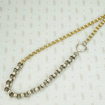 The Chunky Two Tone Rolo Necklace