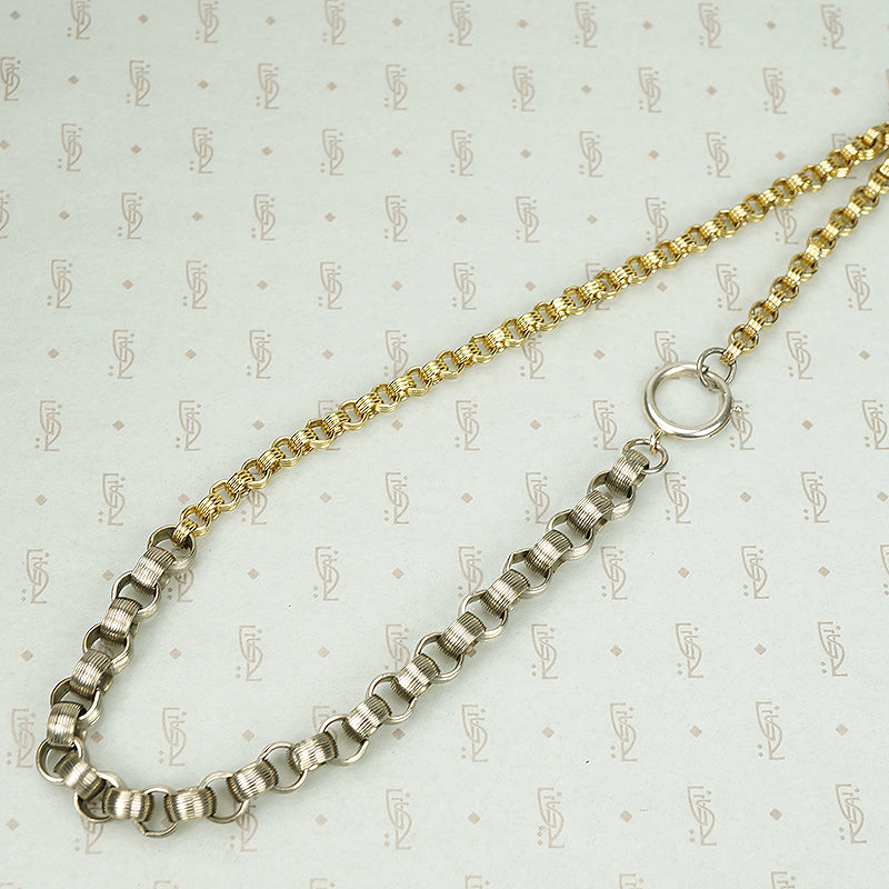 The Chunky Two Tone Rolo Necklace