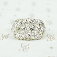 2.5 carat antique diamond pave band