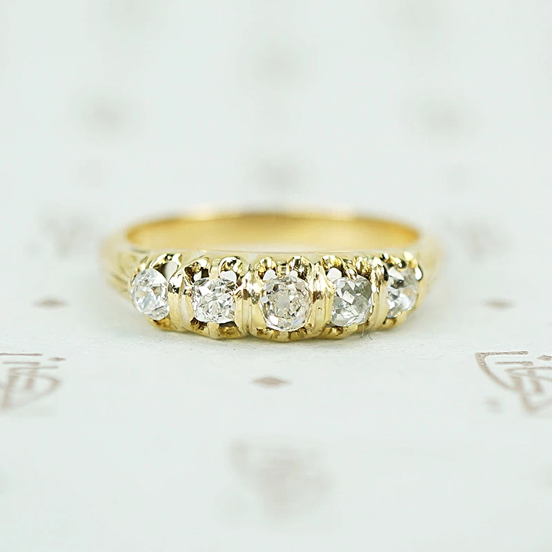 Victorian Chunky Cupcake Diamond Band