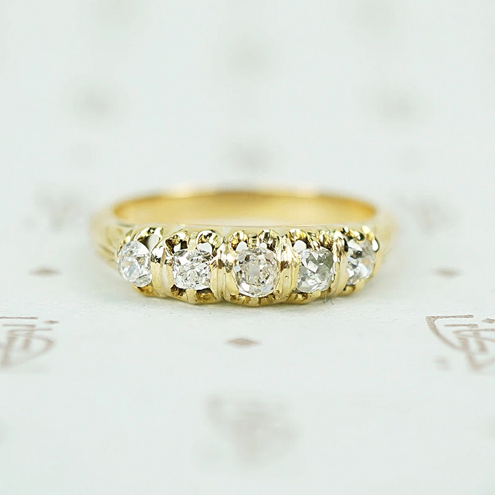 Victorian Chunky Cupcake Diamond Band