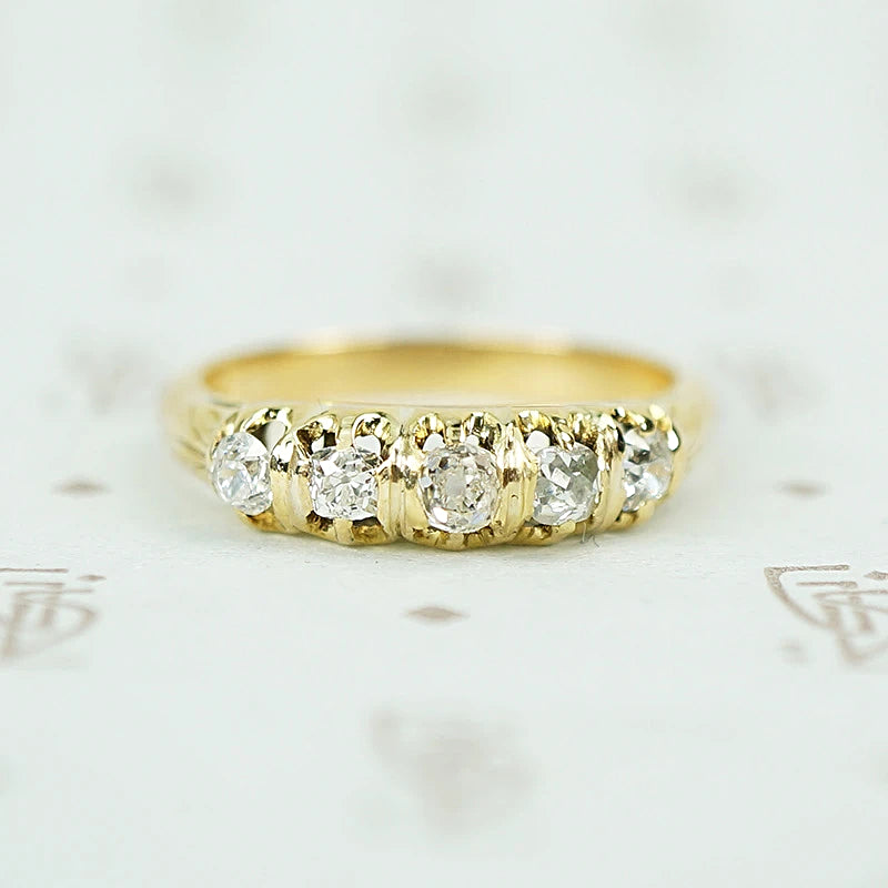 Victorian Chunky Cupcake Diamond Band