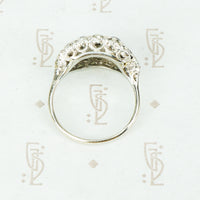 The Chunkiest Antique Diamond Panel Ring