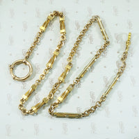 Double Fancy Long Link Bolt Ring and Hook Chain by AI