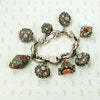 Unique Vintage Silver Charm Bracelet