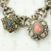 Unique Vintage Silver Charm Bracelet