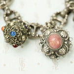 Unique Vintage Silver Charm Bracelet