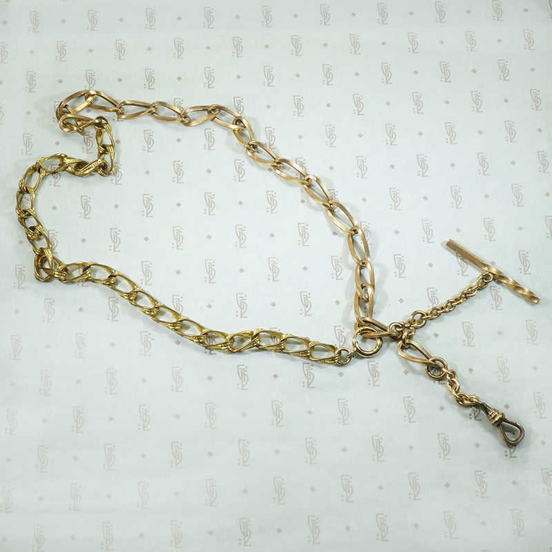 Unique Beauty Twisted Curb Fob Chain by AI