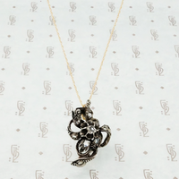 antique table cut diamond necklace 