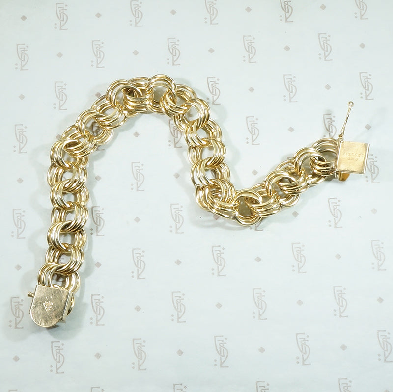 Chunky Vintage 14k Gold Bracelet