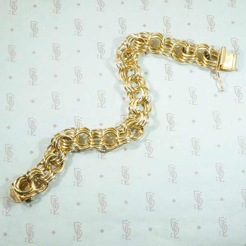 Chunky Vintage 14k Gold Bracelet