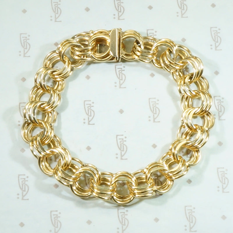 Chunky Vintage 14k Gold Bracelet