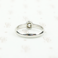 The Chunky Mine Cut Diamond Ring in Platinum by GSL