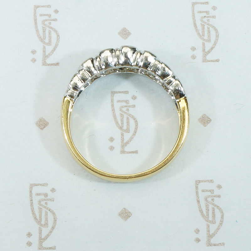 Luxurious Platinum Diamond 18k Gold Band