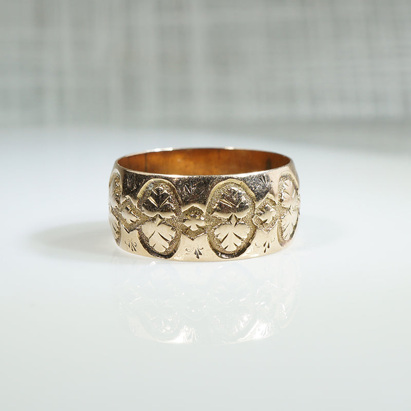 Rosy Gold Cigar Band c1880