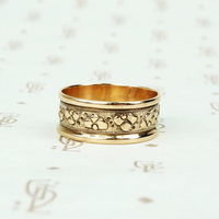1860's Gold Wide Fancy Band