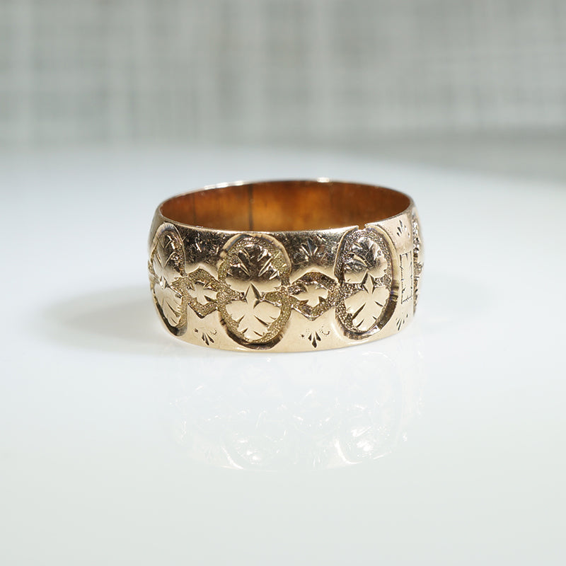 Rosy Gold Cigar Band c1880