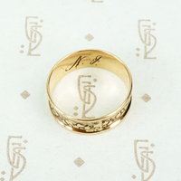 1860's Gold Wide Fancy Band